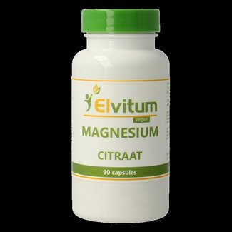 Elvitum Elvitum Magnesium citraat 90 Vegetarische capsules