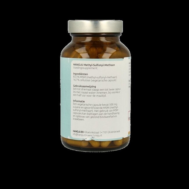 Hanoju MSM methyl 500mg 150 Vegetarische capsules