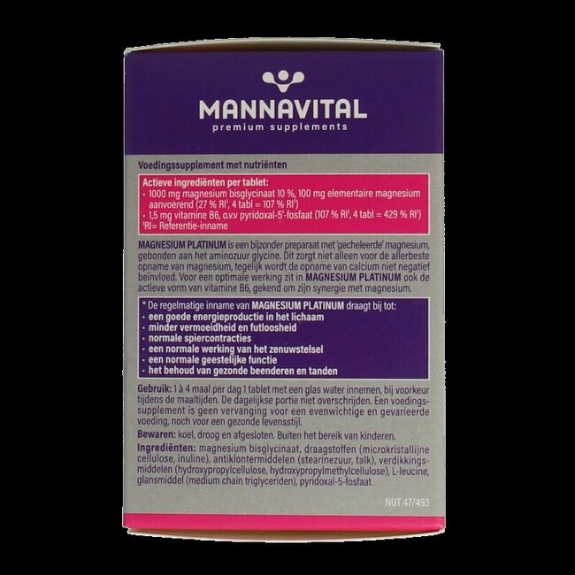 Mannavital Magnesium platinum 90 Tabletten