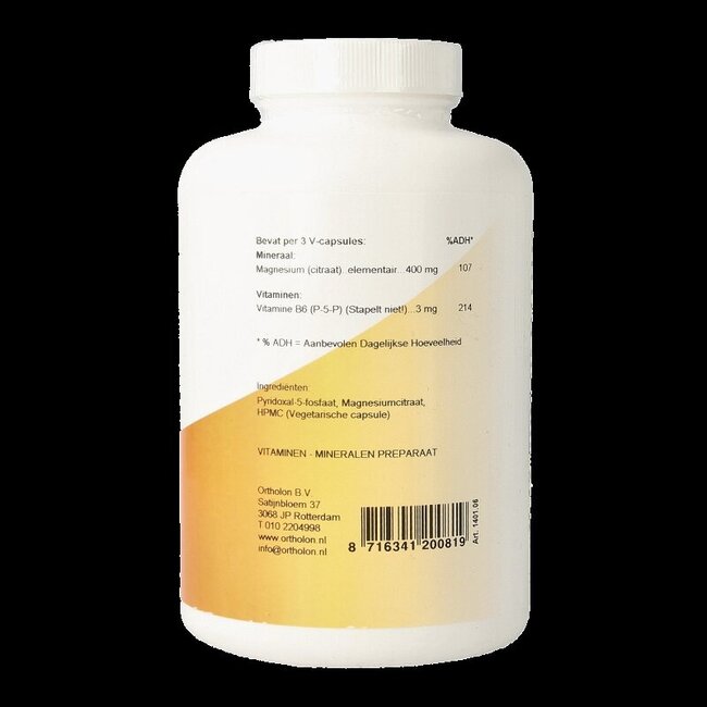 Ortholon Magnesium citraat 240 Vegetarische capsules