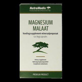Nutramedix Nutramedix Magnesium malaat 120 Vegetarische capsules