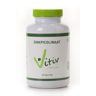 Vitiv Vitiv Zink picolinaat 50mg 100 Tabletten