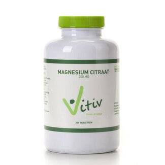 Vitiv Vitiv Magnesium citraat 200mg 200 Tabletten