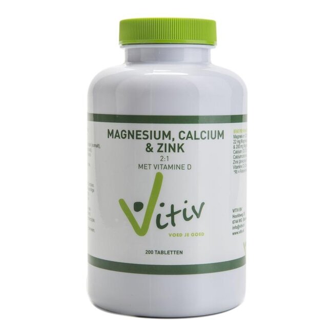 Vitiv Magnesium calcium zink 200 Tabletten