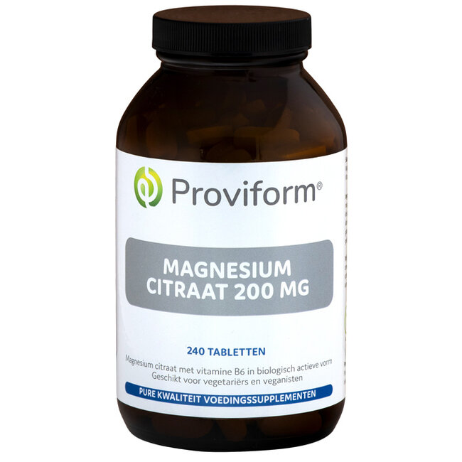 Proviform Magnesium citraat 200 mg & B6 240 Tabletten