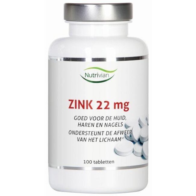 Nutrivian Zink methionine 22mg 100 Tabletten