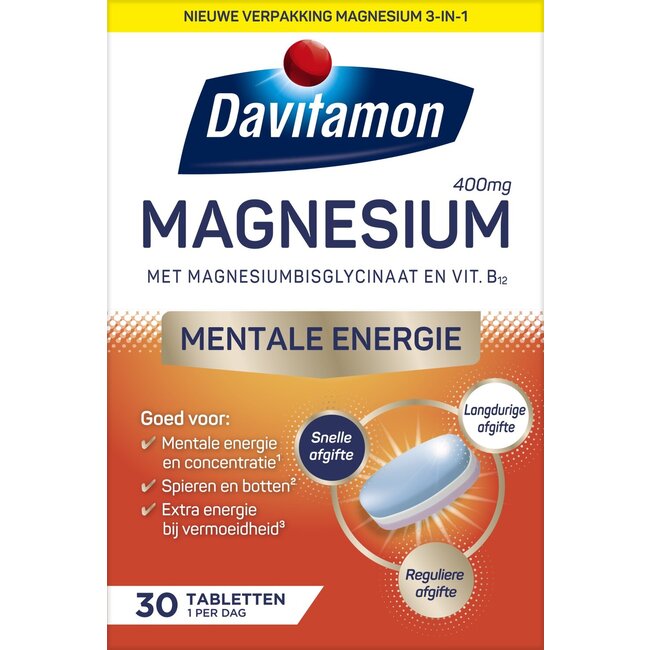 Davitamon Magnesium mentale energie 30 Tabletten
