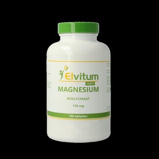 Elvitum Elvitum Magnesium (bisglycinaat) 130mg 180 Tabletten
