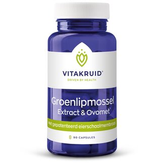 Vitakruid Vitakruid Groenlipmossel extract & Ovomet Eierschaalmembraam 90 Capsules