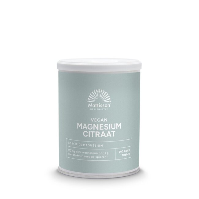 Mattisson Magnesium citraat poeder 200 Gram