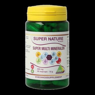 SNP SNP Super multi mineralen 650mg puur 90 Vegetarische capsules