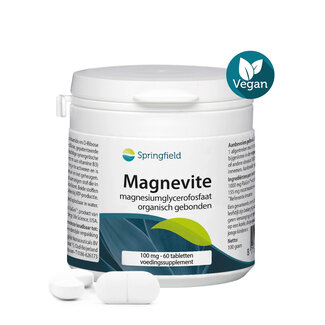 Springfield Springfield Magnevite magnesium glycerofosfaat 100 mg 60 Tabletten