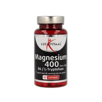 Lucovitaal Lucovitaal Magnésium 400 avec B6 et L-Tryptophane 60 Gélules