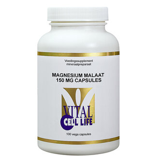 Vital Cell Life Vital Cell Life Magnesium malaat 150mg capsules 100 Vegetarische capsules