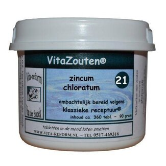 Vitazouten Sels Vita Zincum chloratum/mur. VitaZout n°21 360 Comprimés