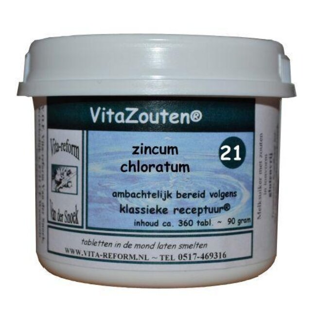 Vitazouten Zincum chloratum/mur. VitaZout nr.21 360 Tabletten