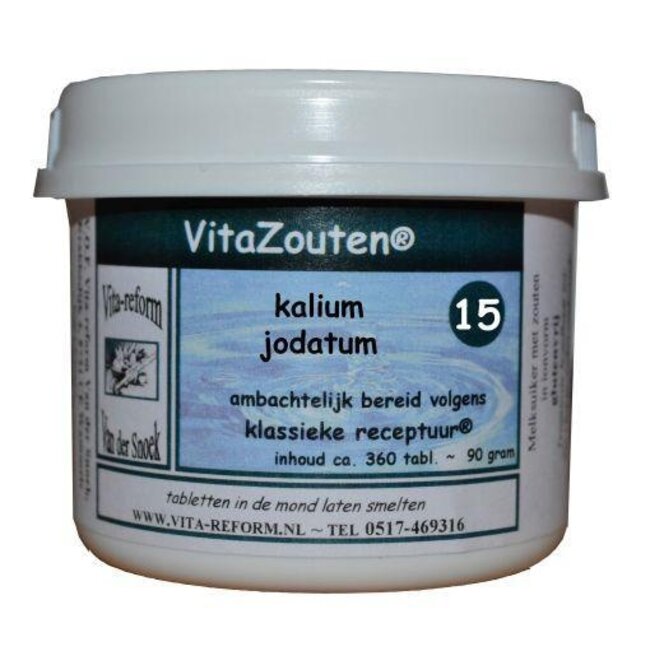 Vitazouten Kalium jodatum VitaZout nr. 15 360 Tabletten