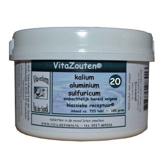 Vitazouten Vitazouten Kalium aluminium sulfuricum VitaZout nr. 20 720 Tabletten