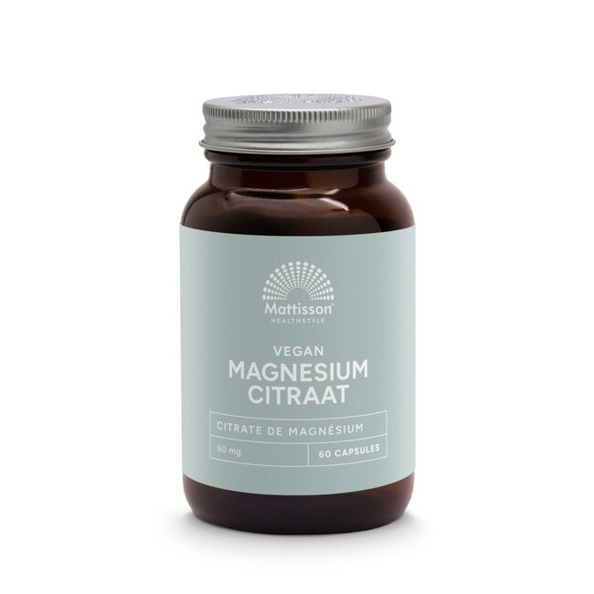 Mattisson Absolute magnesium citraat 60 Vegetarische capsules