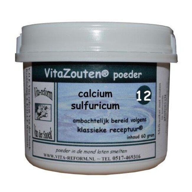 Vitazouten Calcium sulfuricum poeder nr. 12 60 Gram