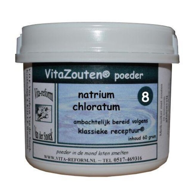Vitazouten Natrium chloratum/mur. poeder nr. 08 60 Gram