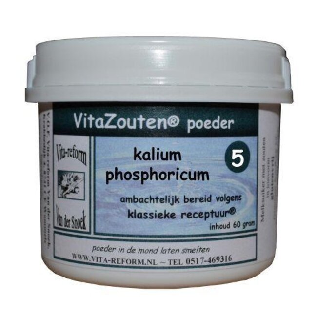 Vitazouten Kalium phosphoricum poeder nr. 05 60 Gram