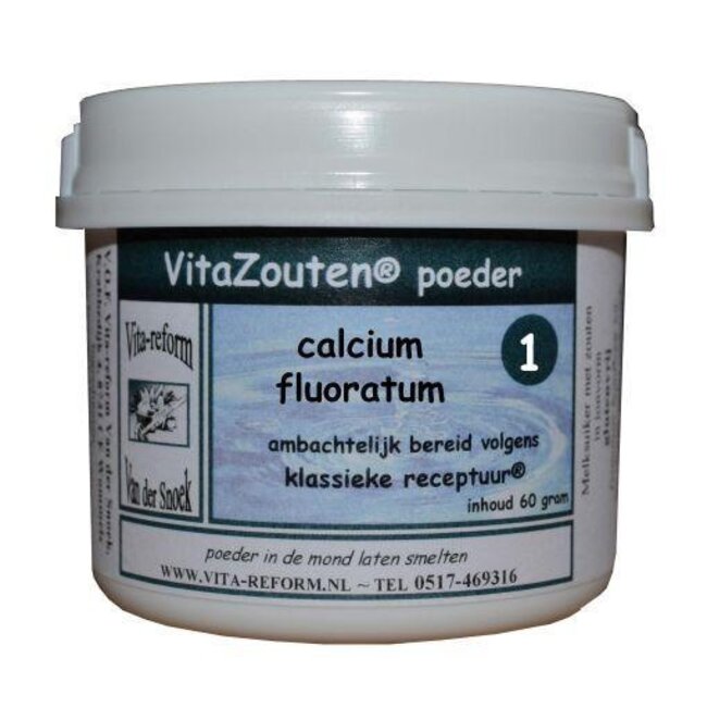 Vitazouten Calcium fluoratum poeder nr. 01 60 Gram