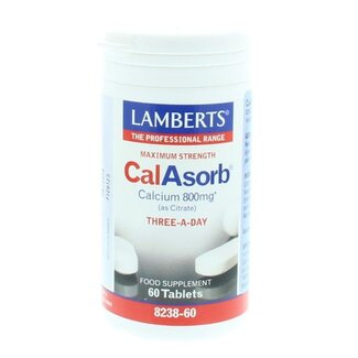 Lamberts Lamberts Calasorb (calcium citraat) & Vitamine D3 60 Tabletten