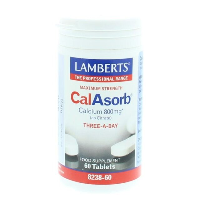 Lamberts Calasorb (calcium citraat) & Vitamine D3 60 Tabletten