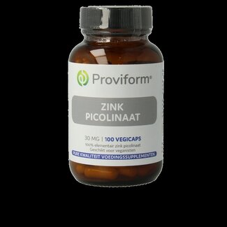 Proviform Proviform Zink picolinaat 30mg 100 Vegetarische capsules
