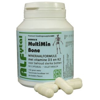 Alfytal Alfytal MultiMin bone botformule met vit. D3 en K2 90 Vegetarische capsules