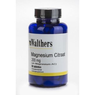 Walthers Walthers Magnesium citraat 200 mg 90 Tabletten