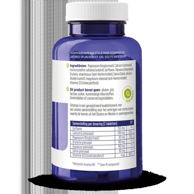 Vitakruid Ostamax met oa Calcium & Magnesium 90 Tabletten