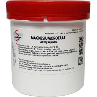 Fagron Fagron Orotate de magnésium 500 mg 200 gélules