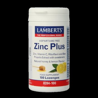 Lamberts Lamberts Zink (zinc) plus  100 Zuigtabletten