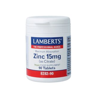Lamberts Lamberts Zink citraat 15mg 90 Tabletten