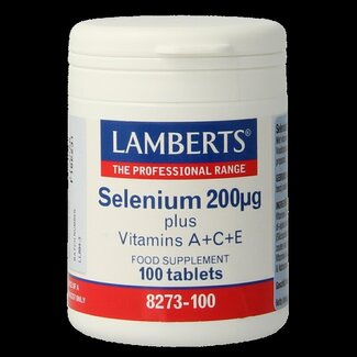 Lamberts Lamberts Selenium 200mcg met vitamine A C E 100 Tabletten