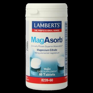 Lamberts Lamberts MagAsorb (citrate de magnésium) 150 mg 60 Comprimés