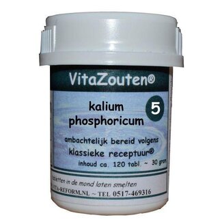 Vitazouten Vitazouten Kalium phosphoricum VitaZout nr. 05 120 Tabletten