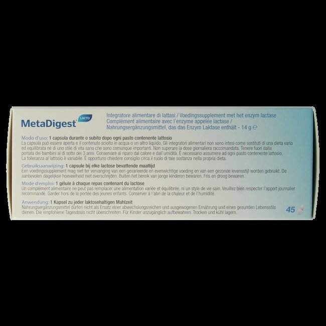 Metagenics MetaDigest Lacto 45 Gélules