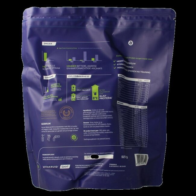 Vitakruid Vegan protein fermented by shiitake - vanille 921 Gram