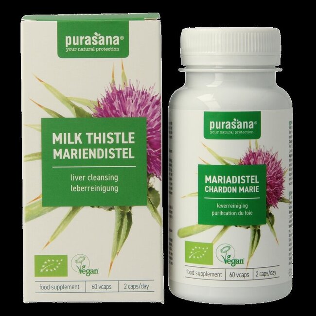 Purasana Mariadistel vegan bio 60 Vegetarische capsules