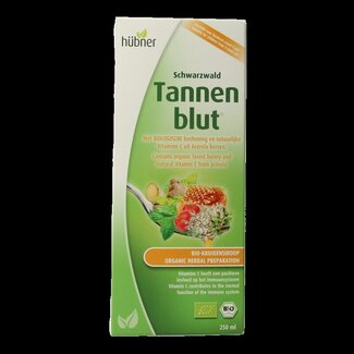 Hubner Hubner Tannenblut kruidensiroop bio 250 Milliliter