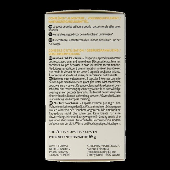 Arkocaps Kersensteel 150 Capsules