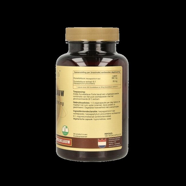 Artelle Griffe du Diable forte 616 mg 100 gélules végétariennes