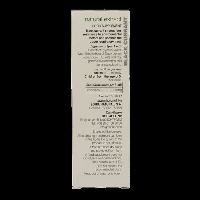 Soria Natural Ribes nigrum XXI extrait 50 ml