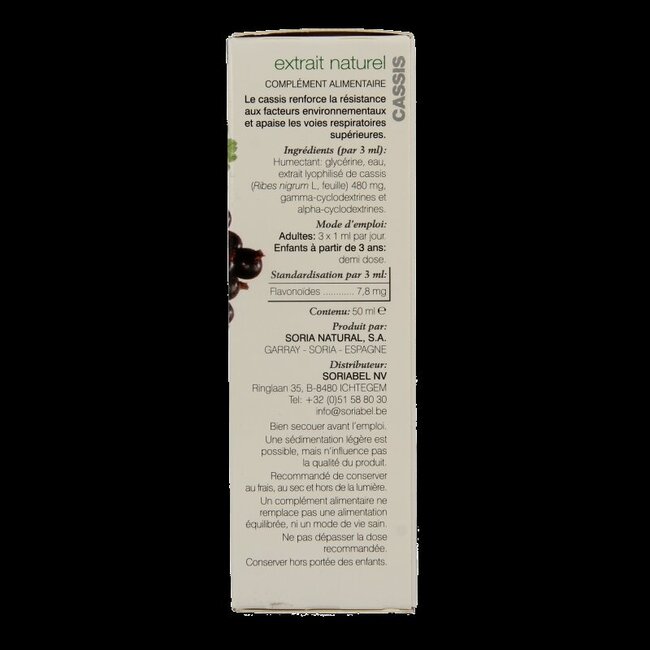 Soria Natural Ribes nigrum XXI extrait 50 ml