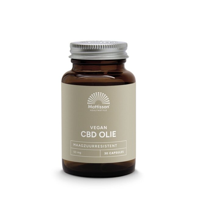 Mattisson CBD olie 50mg 30 Vegetarische capsules