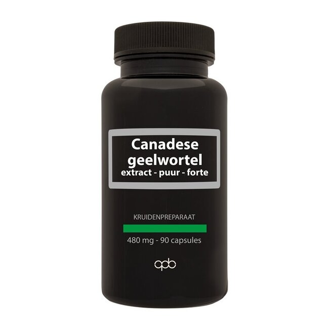 APB Holland Canadese geelwortel extract puur forte 480mg 90 Vegetarische capsules