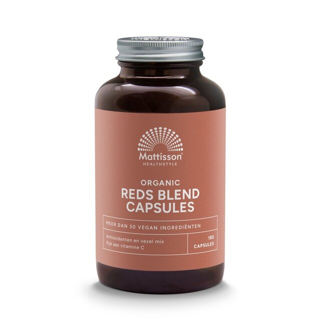 Mattisson Organic reds blend capsules bio 180 Vegetarische capsules